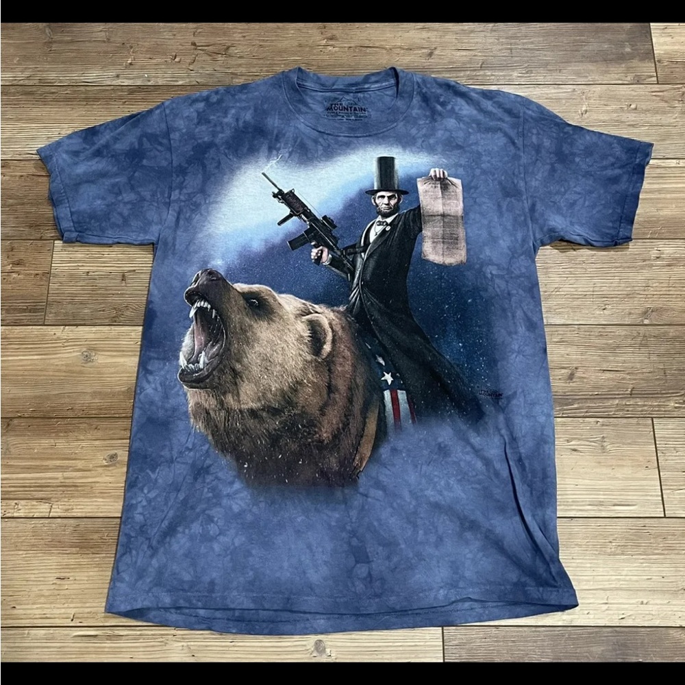 The Mountain Lincoln The Emancipator T-Shirt Mens Sz  Large Made In The USA EUC
